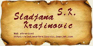 Slađana Krajinović vizit kartica